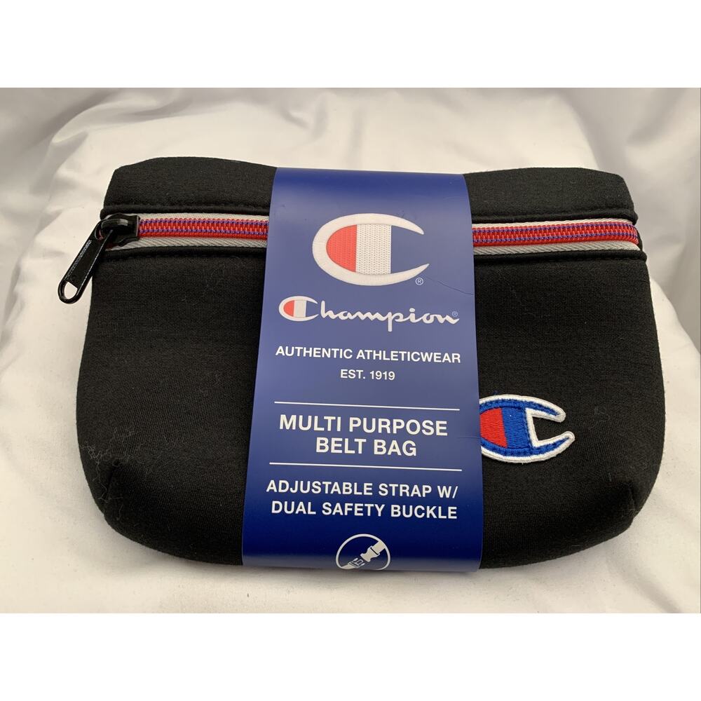 Champion Adjustable Fanny Pack Black /Red/Blue-